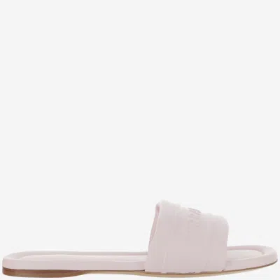 Ferragamo Pink Logo Sandals