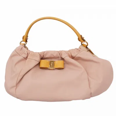 Pre-owned Ferragamo Pink Nylon Handbag () In Multi