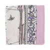 Ferragamo Pink Patterned Silk-wool Blend Scarf In Multi