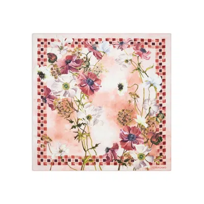 FERRAGAMO FERRAGAMO PINK SCARVES WOMEN