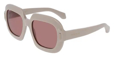 Ferragamo Pink Square Ladies Sunglasses Sf2068se 259 54 In Transparent