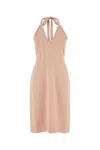 Ferragamo Abito In Misto Viscosa Stretch Rosa  Donna