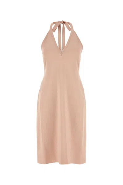 FERRAGAMO PINK STRETCH VISCOSE BLEND DRESS