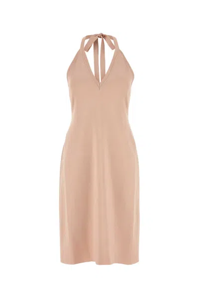 Ferragamo Pink Stretch Viscose Blend Dress