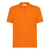 Ferragamo Polo-collar Cotton Polo Shirt In Red