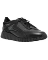 Ferragamo Pixie Toggle-fastening Sneakers In Black
