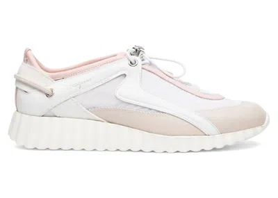 Pre-owned Ferragamo Pixie Sneakers (women's)in Pink/gray In Multi