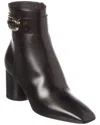 Ferragamo Placida Leather Boot In Black