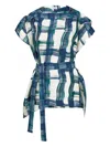 Ferragamo Graphic Print Shirt In Blue