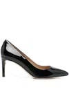 Ferragamo Pointed-toe 85mm Leather Pump In Black