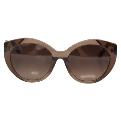 Pre-owned Ferragamo Plastic Glasses () In Brown