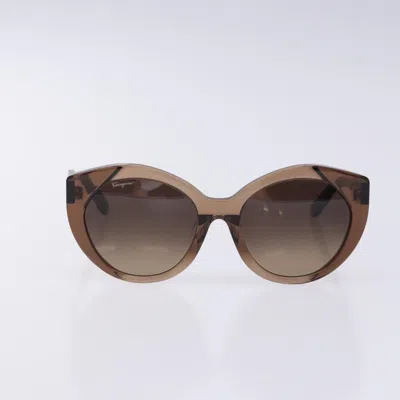 Pre-owned Ferragamo Plastic Glasses () In Brown