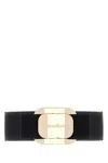 Ferragamo Plate Belt In Black