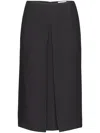 Ferragamo Viscose Skirt In Black