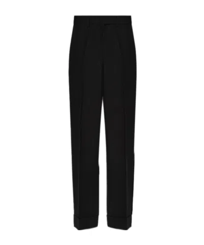 Ferragamo Pleated Casual Pants In Black