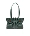 Ferragamo Pleated Handbag In Green
