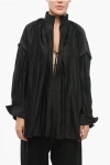 Ferragamo Pleated Kaftan Shirt
