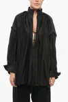 Ferragamo Pleated Kaftan Shirt