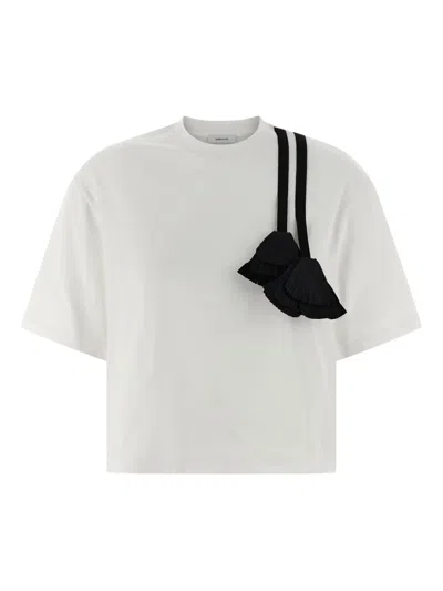 FERRAGAMO PLEATED-TASSEL T-SHIRT