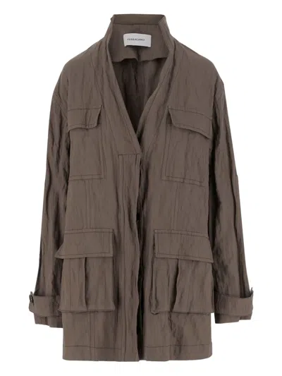FERRAGAMO POCKET-DETAIL BELTED JACKET