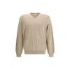 Ferragamo Men Pocket-detail Sweater In Neutral