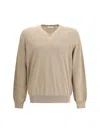 Ferragamo Men Pocket-detail Sweater In Nude