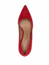 Ferragamo Pointed 110mm Suede Pumps In Red