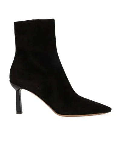 Ferragamo Pointed And Ankle Boots In Black