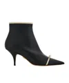 Ferragamo Pointed Ankle Boot With Mini Bow Detail In Black