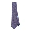 Ferragamo Pointed Tie In Blue
