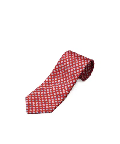 Ferragamo Pointed Tie In Red