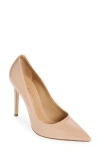 Ferragamo Pointed Toe Pump In Beige/black