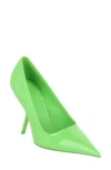 Ferragamo Pointed Toe Pump In Green