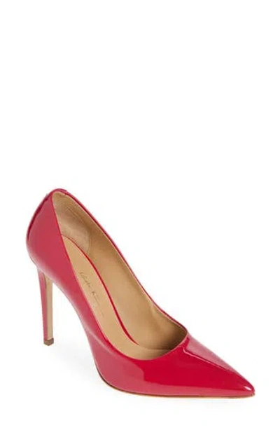 Ferragamo Pointed Toe Pump In Red