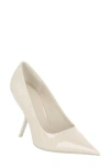 Ferragamo Pointed Toe Pump In White