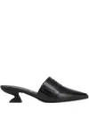 Ferragamo Pointed-toe Sculpted-heel Mules In Black