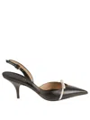 Ferragamo Pointed Toe Pumps Bow Detail Contrast Trim