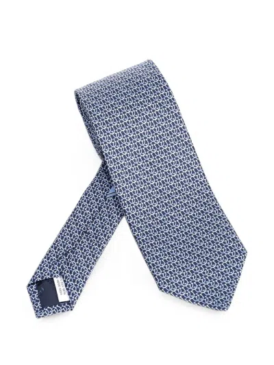 Ferragamo Pointed-tip Tie In Multi