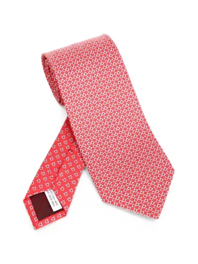 Ferragamo Pointed-tip Tie In Multi