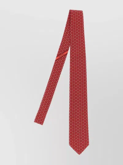FERRAGAMO POLKA DOT PATTERNED SLIM TIE