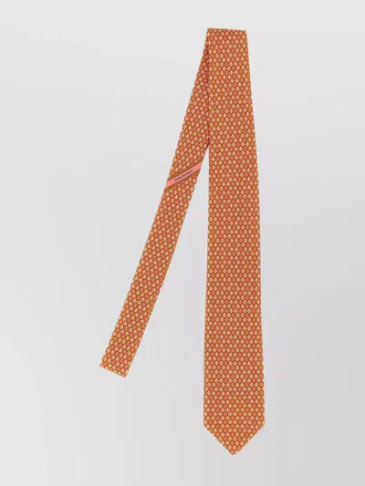 FERRAGAMO POLKA DOT PRINT TIE WITH ALL-OVER PATTERN
