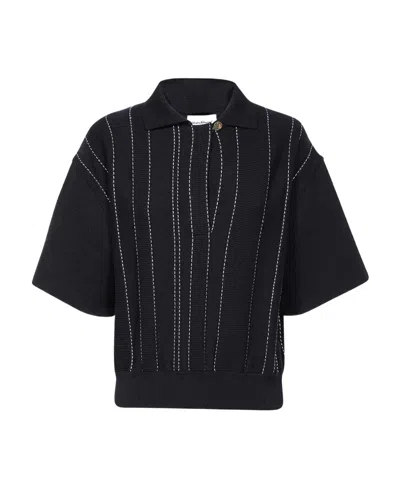 FERRAGAMO POLO SHIRT WITH LAPEL SHORT SLEEVE