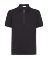 Ferragamo Poloshirt Mit Logo-stickerei In Black
