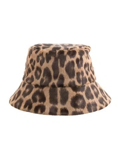 Pre-owned Ferragamo Pony Hair Bucket Hat W/ Tags In Multicolor