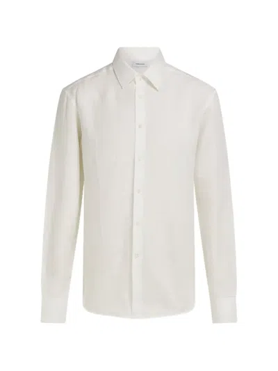 Ferragamo Poplin Shirt In White