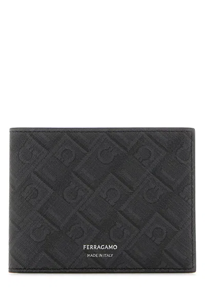 Ferragamo Printed Canvas Wallet