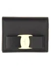 Ferragamo Portafoglio Mini Con Logo In Black