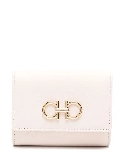 FERRAGAMO THE GANCINI LEATHER TRIFOLD WALLET