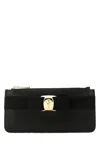 Ferragamo Black Leather Coin Pursue
