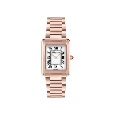 Pre-owned Ferragamo Portrait Bracelet Watch 'rosegold' | Pink | Women's Size Onesize
